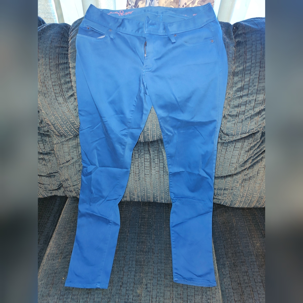 Lilly Pulitzer Blue Slim Fit Pants